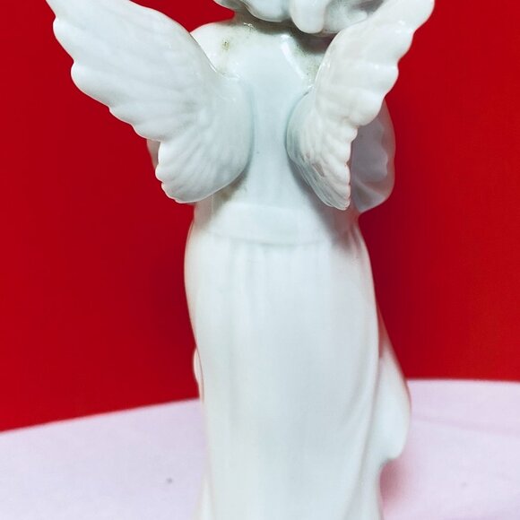 VNTG Metzler & Ortloff 7256 Germany Standing Praying Angel Porcelain 5" Figurine - Picture 5 of 8